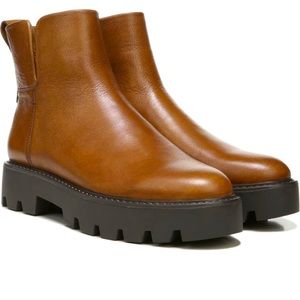 Franco Sarto Billie Lug Sole Leather Booties